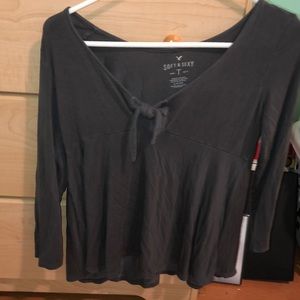 Soft and sexy gray quarter sleeve